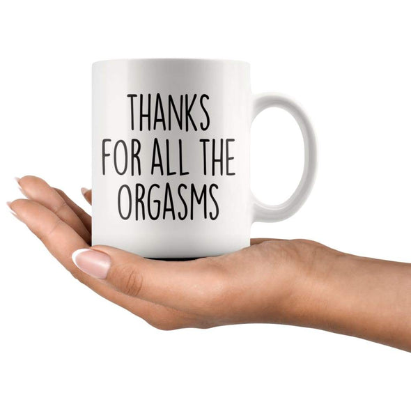 Thanks For All The Orgasms Funny Coffee Mug Naughty Anniversary T