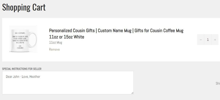 Customized Mug Instructions