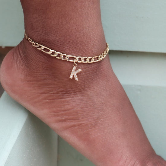 Anklet zodiac sign - gold Junkie – & Jewel Curaçao silver