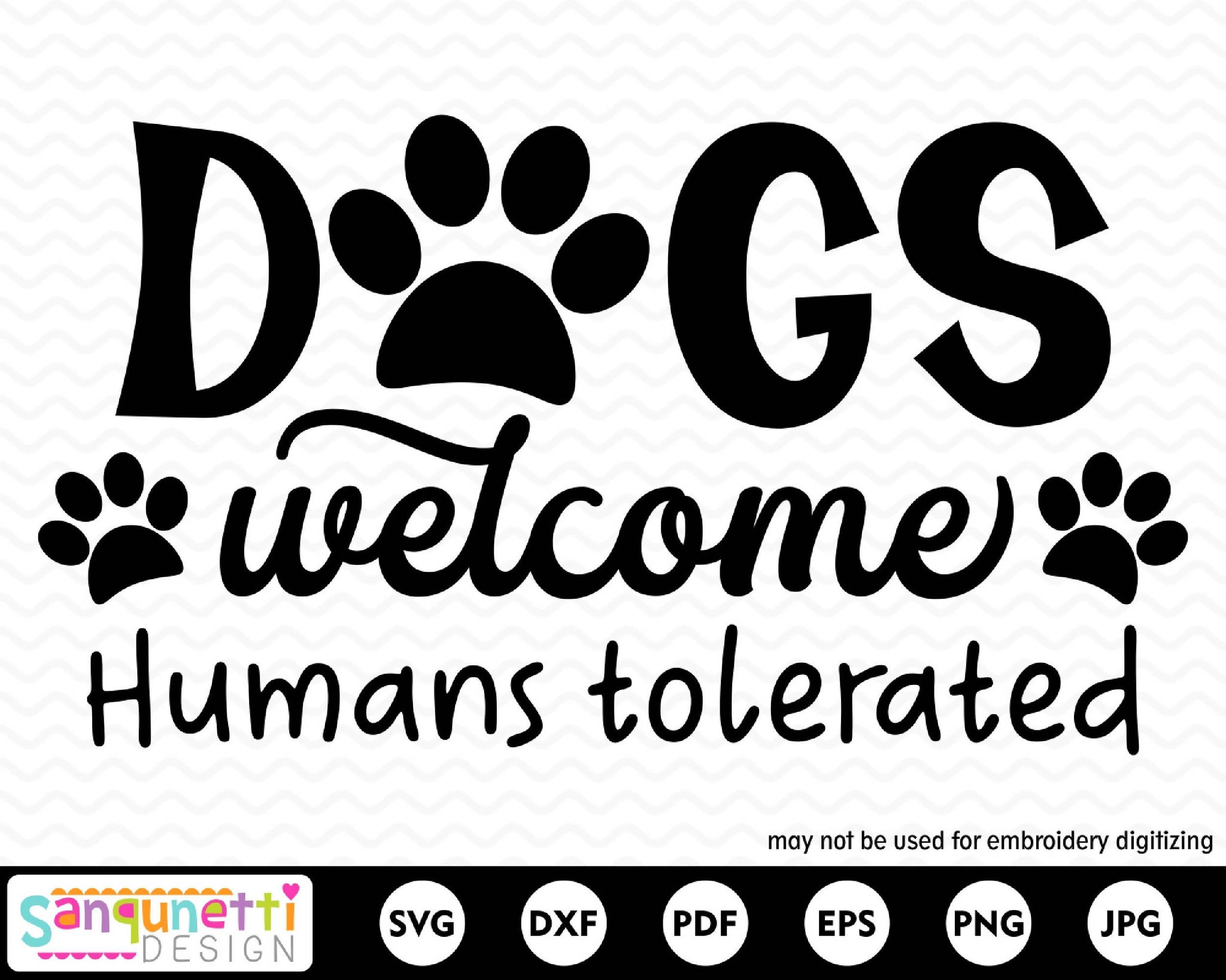 Download Dogs Welcome Humans Tolerated Svg Doormat Cut File Svg Font Market