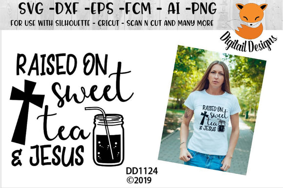 Download Raised On Sweet Tea And Jesus Svg Svg Font Market