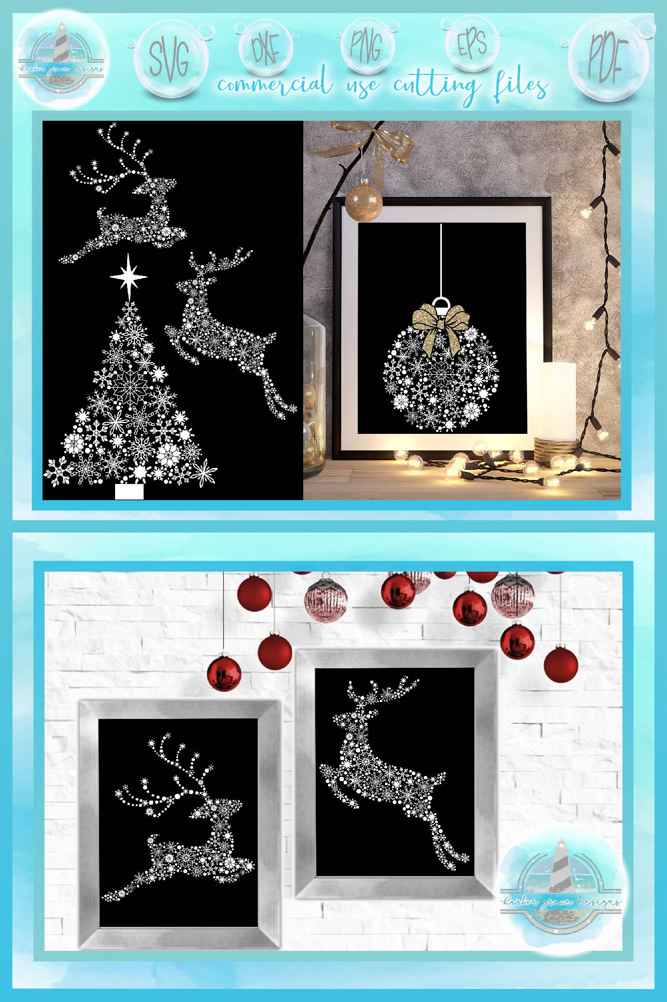 Download Snowflake Mandala Bundle - Christmas Tree, Reindeer ...