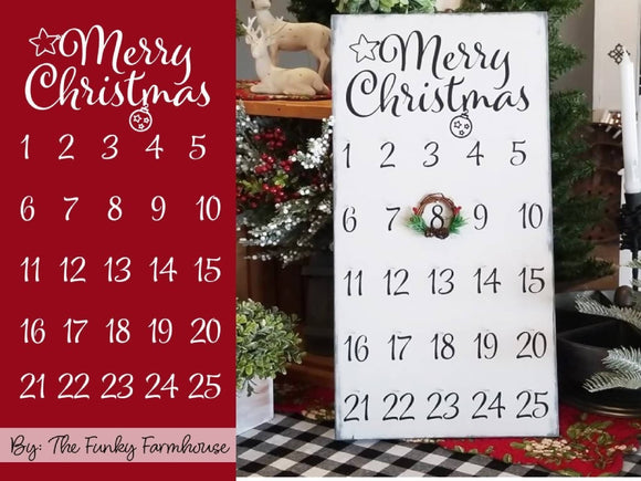 Download Merry Christmas Countdown Svg Cut File Svg Font Market PSD Mockup Templates