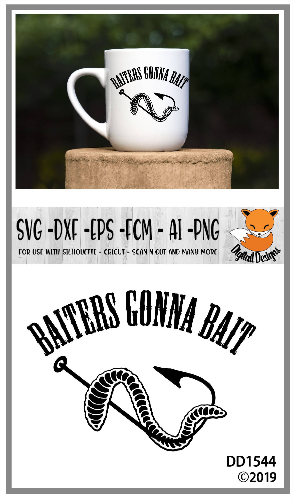Download Baiters Gonna Bait Fishing SVG - SVG & Font Market