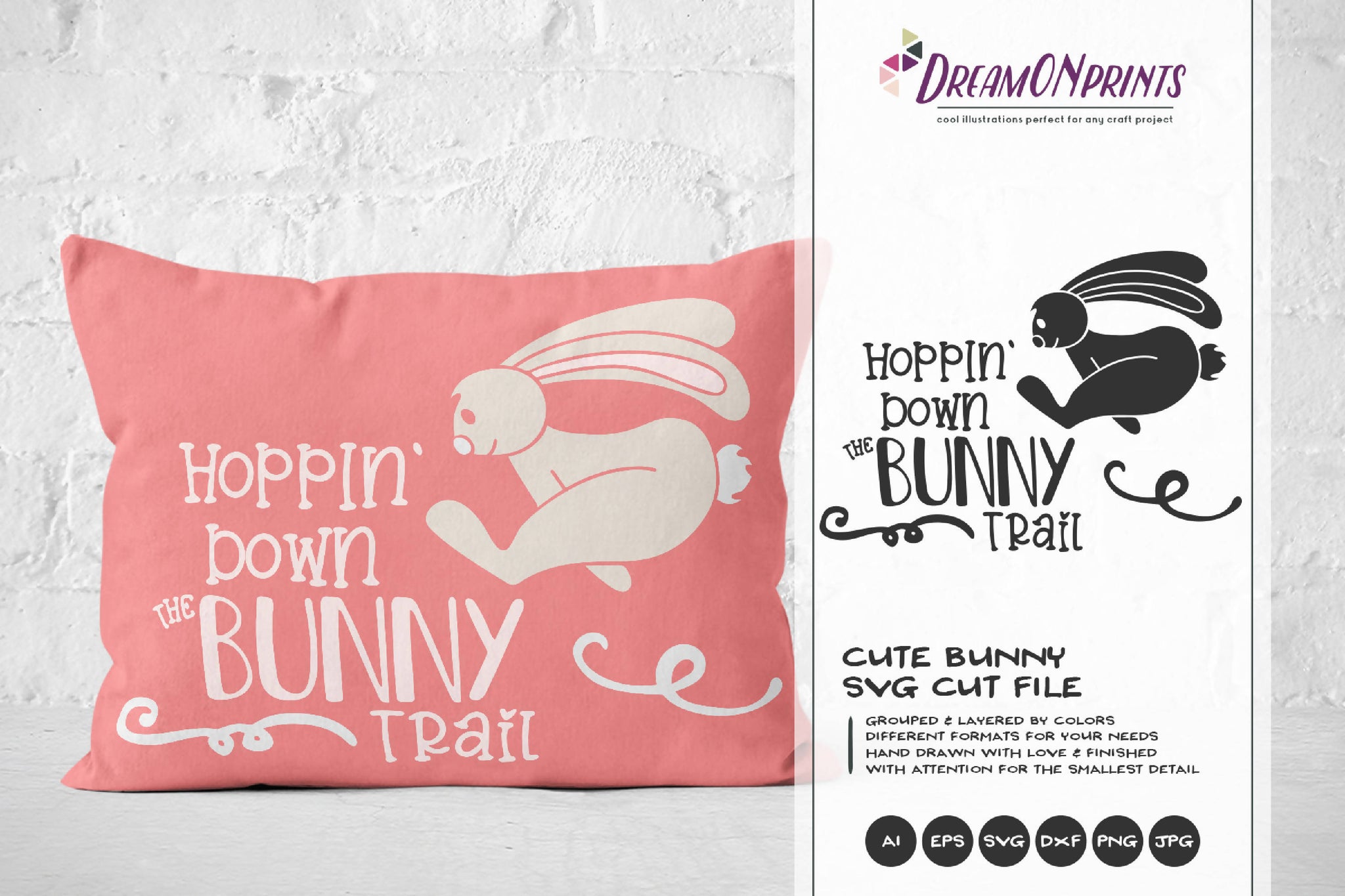 Download Hopping Down the Bunny Trail SVG - Funny Easter SVG - SVG ...