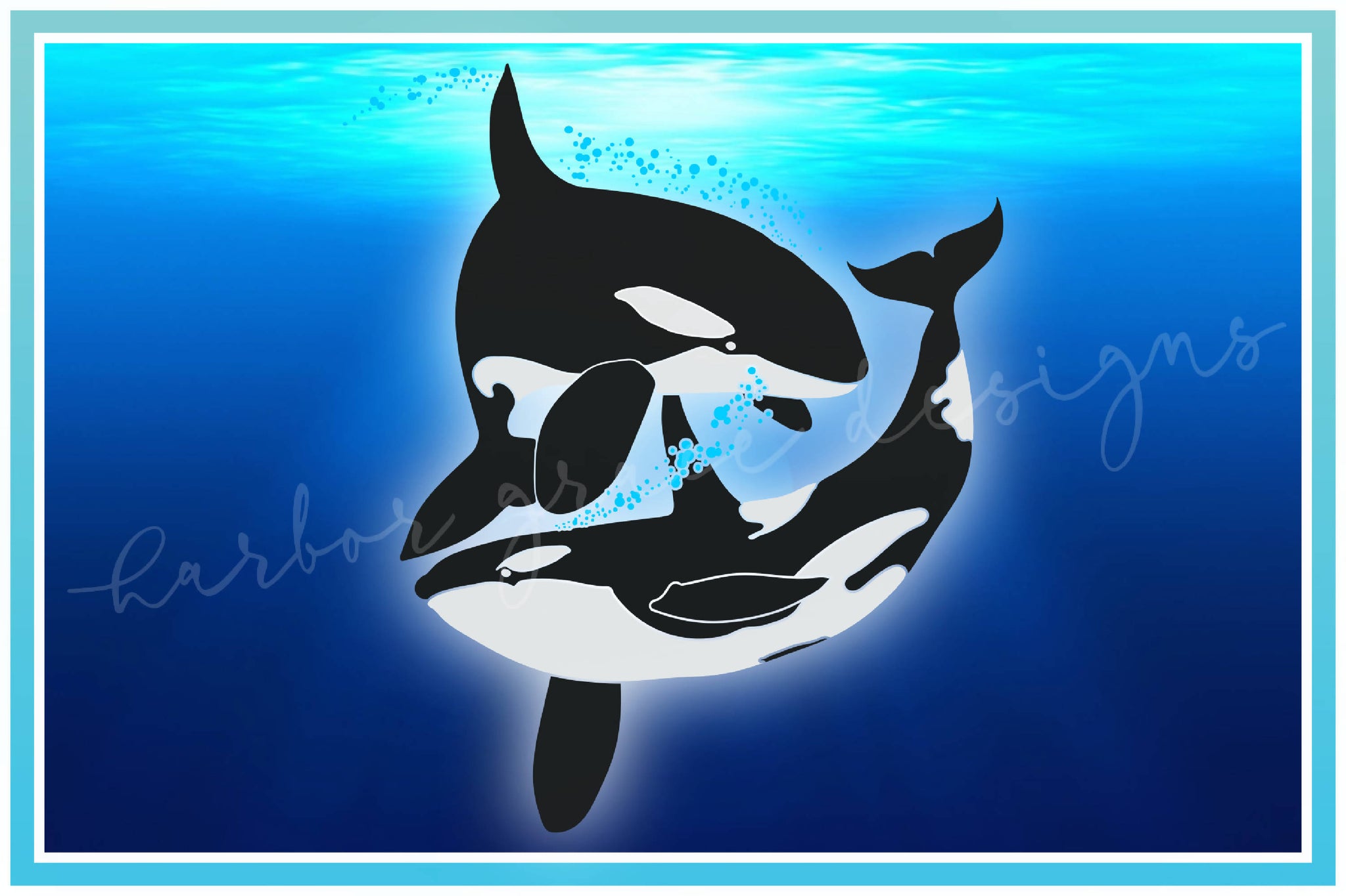 Download Orcas At Play Killer Whale Nautical Ocean Animal Svg Svg Font Market