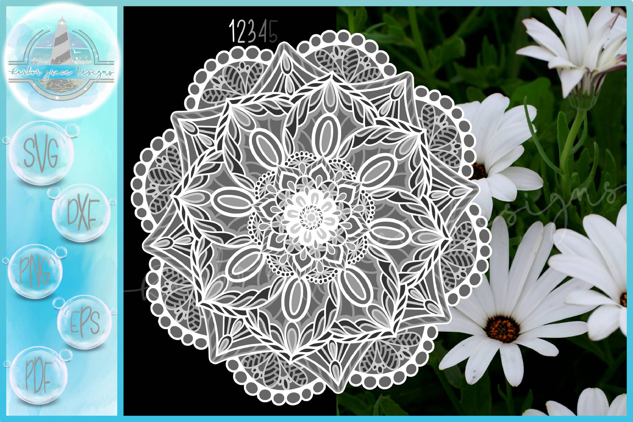 Download 3d Layered Design Flower Mandala Svg File Multi Layered Mandala Sv Svg Font Market 3D SVG Files Ideas | SVG, Paper Crafts, SVG File