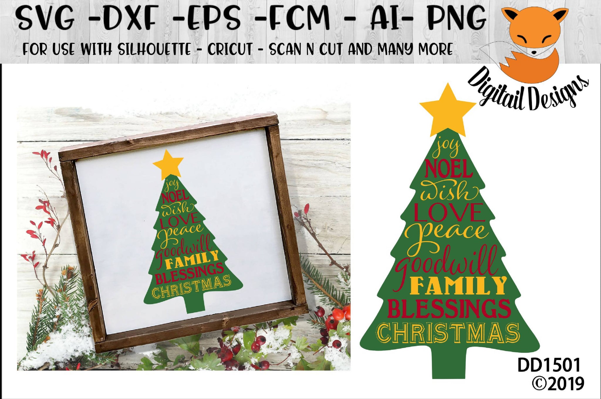 Download Christmas Tree Word Art Subway SVG - SVG & Font Market