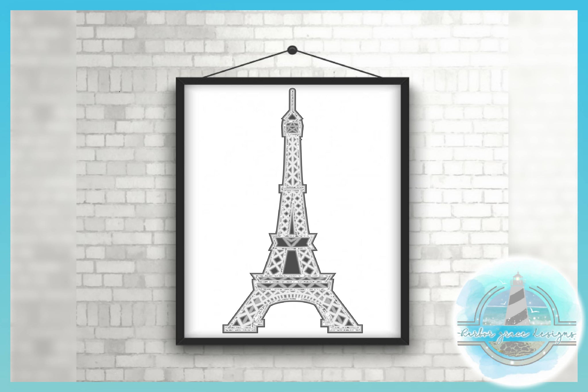 Download 3d Svg Eiffel Tower Paris Layered Design 3d Mandala Svg Svg Font Market