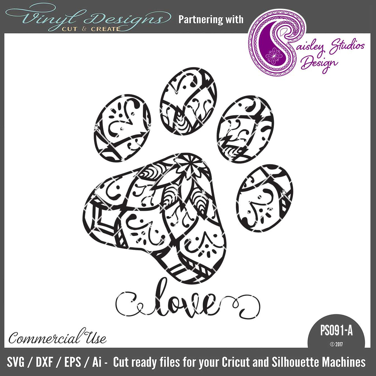 Free Free 261 Layered Mandala Paw Print SVG PNG EPS DXF File