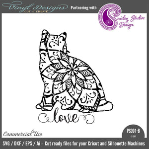 Download Short Hair Cat Mandala Svg Font Market SVG, PNG, EPS, DXF File