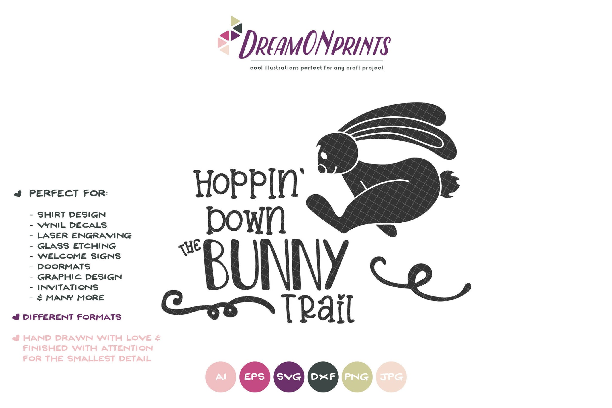 Download Hopping Down the Bunny Trail SVG - Funny Easter SVG - SVG ...