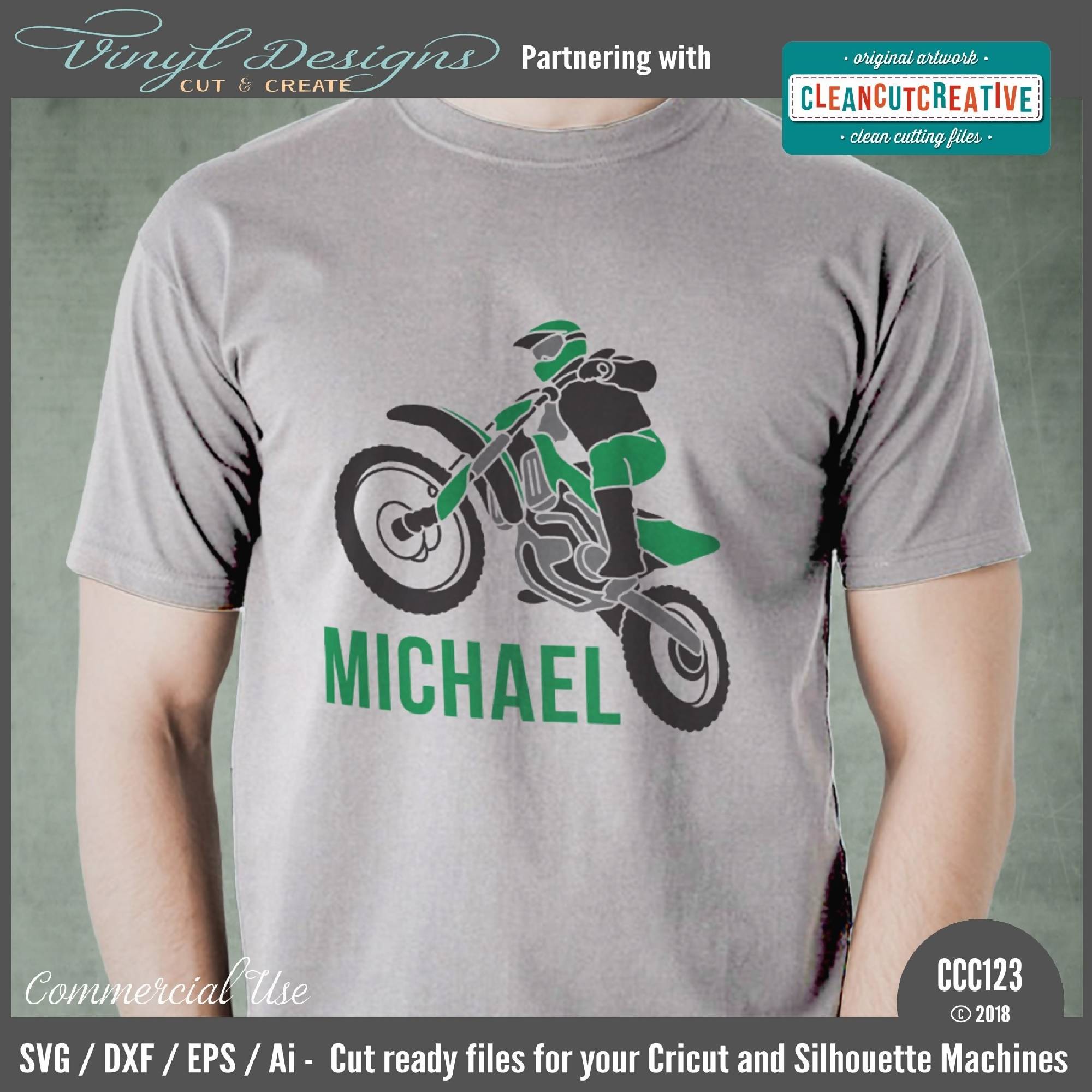 Multi Colored Dirt Bike Svg Cut File Svg Font Market