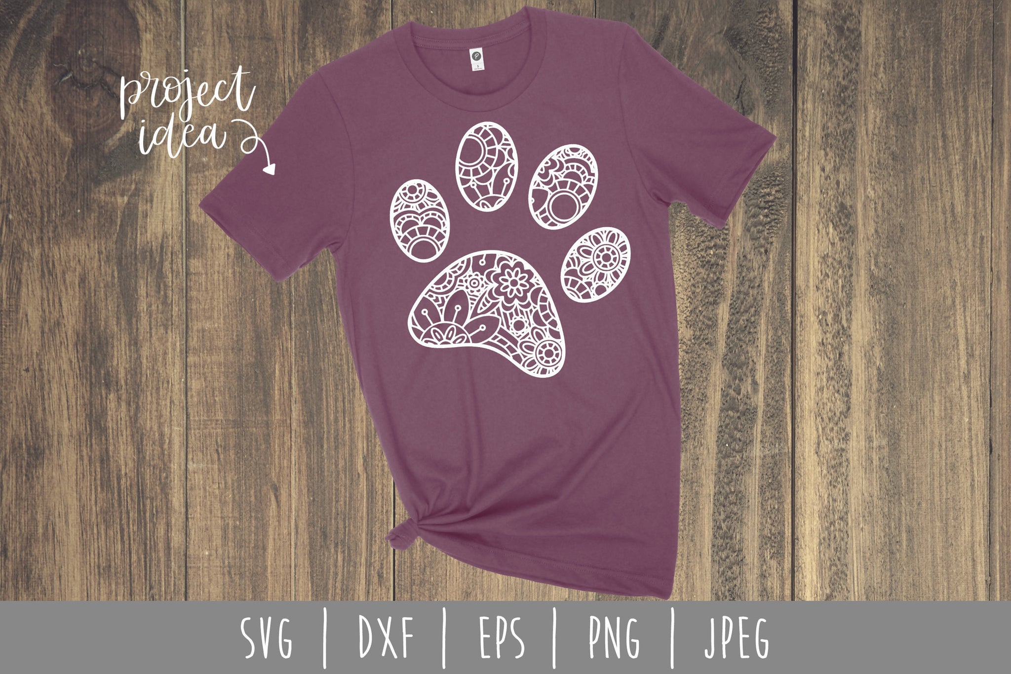 Download Paw Print Mandala Zentangle Svg Font Market