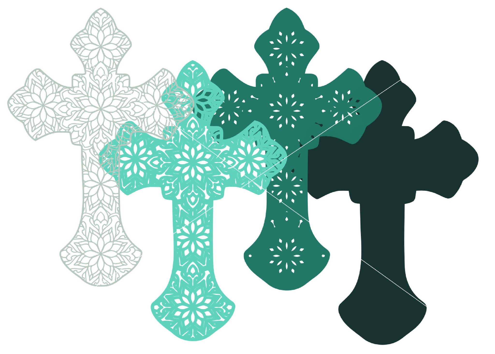 Free Free 255 Layered Cross Mandala SVG PNG EPS DXF File