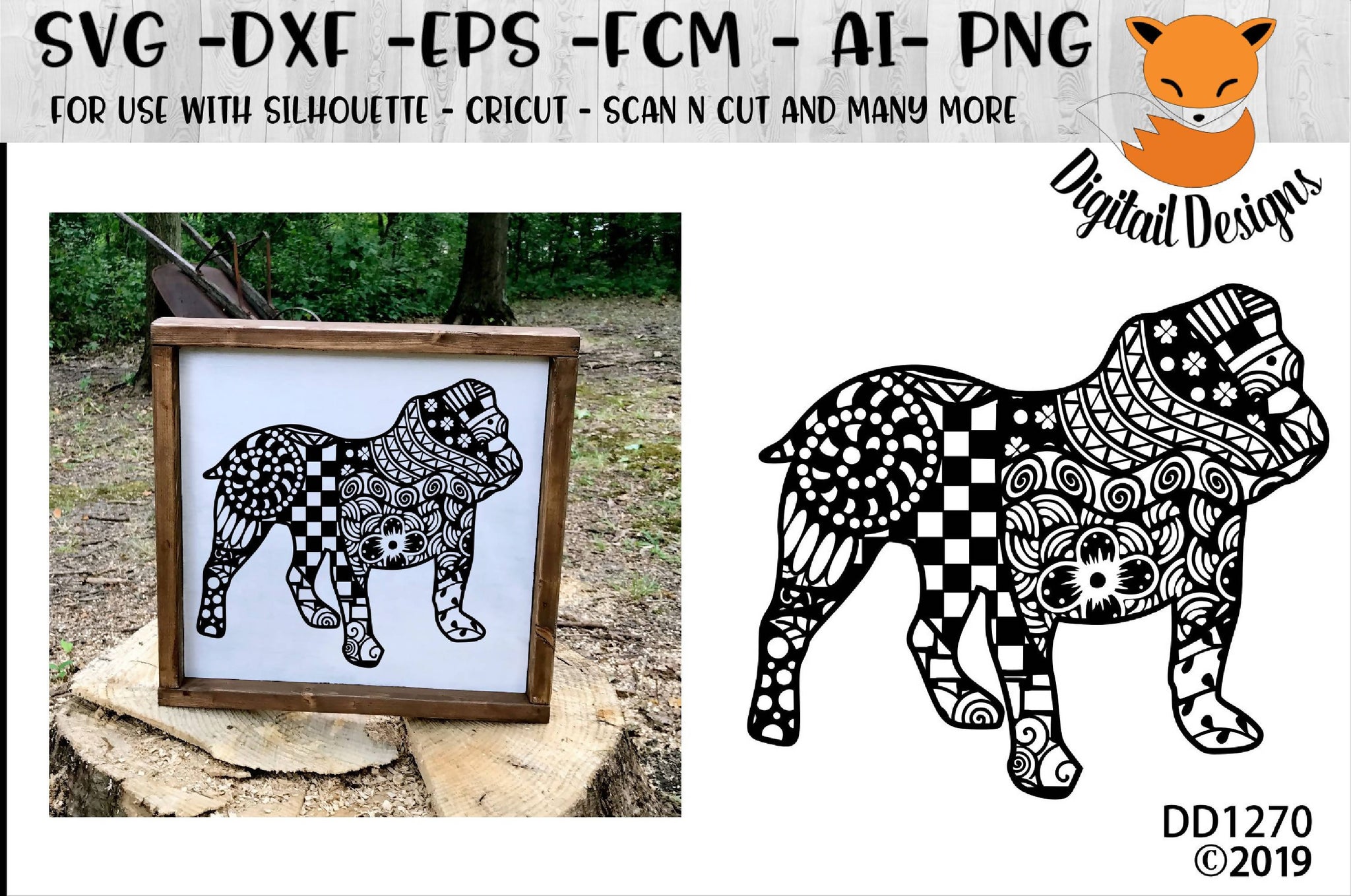 Download Zentangle Boxer Dog SVG - SVG & Font Market