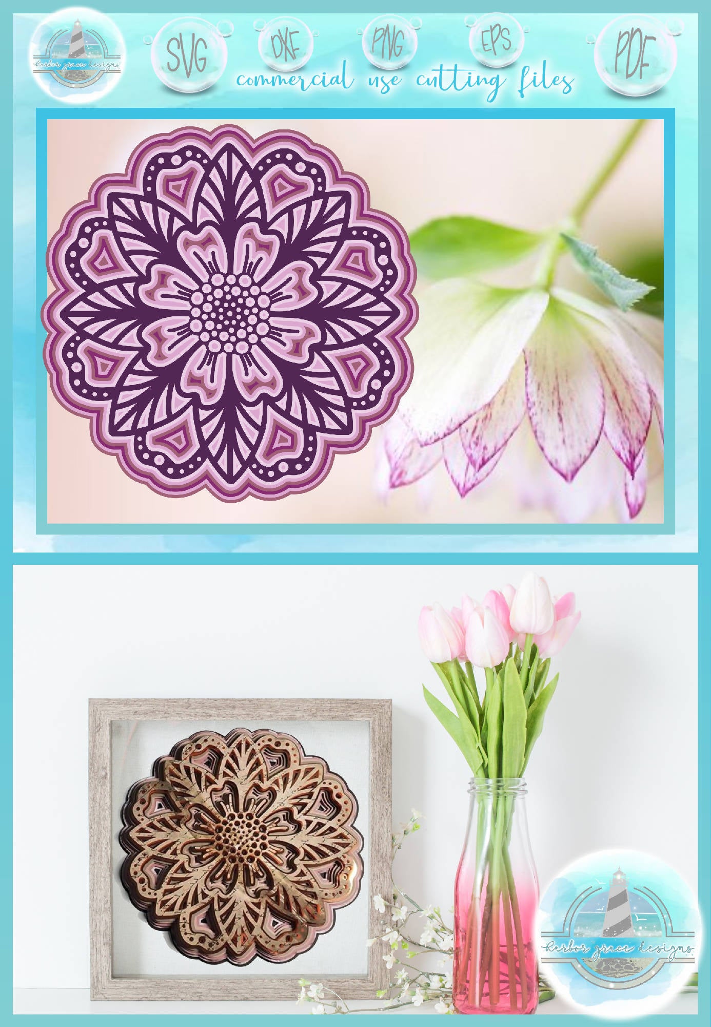 Download 3D Floral Mandala Multi Layered Mandala SVG - Paper ...