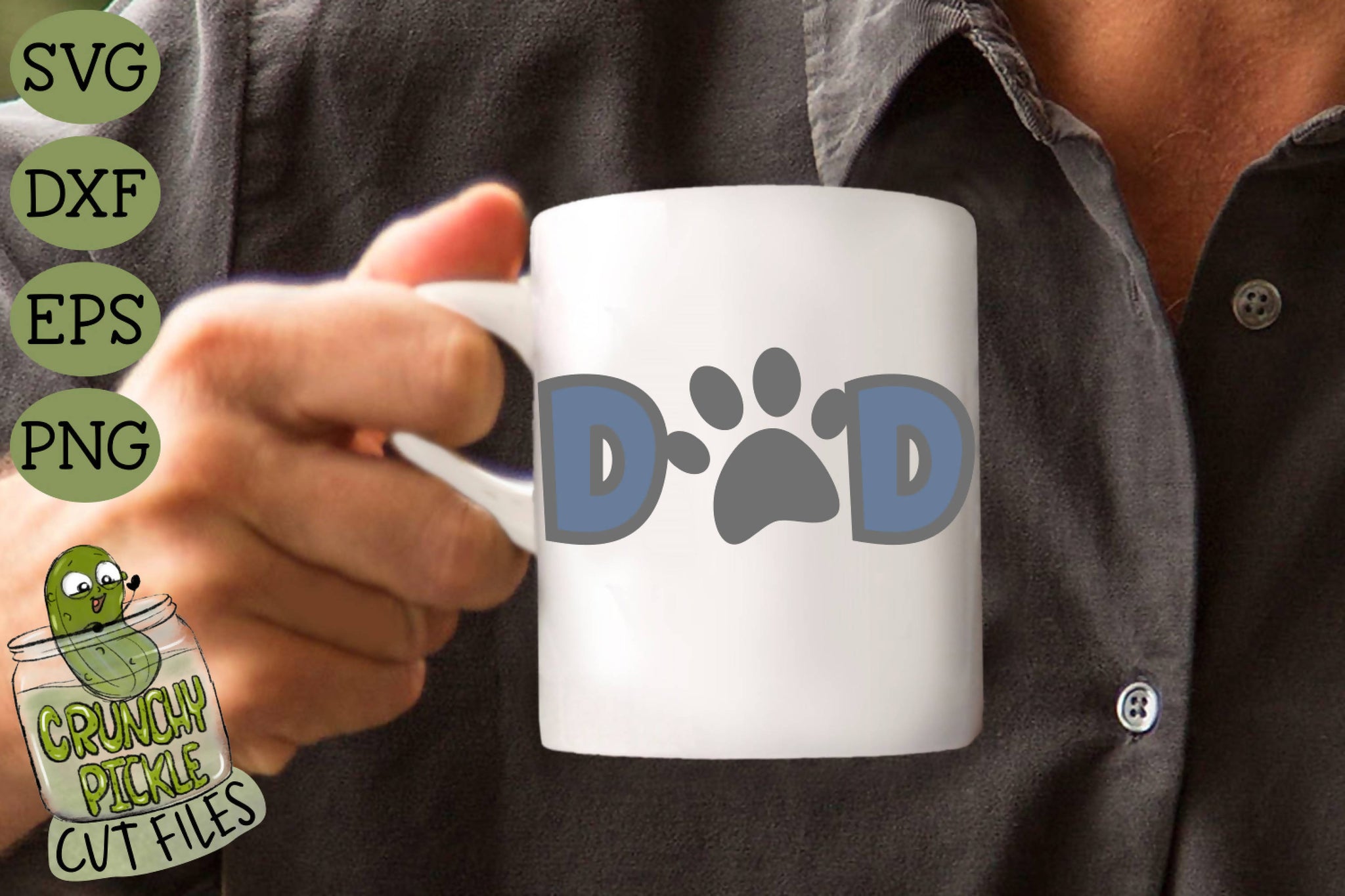 Download Dog Dad Cat Dad Paw Print Svg File Svg Font Market SVG, PNG, EPS, DXF File