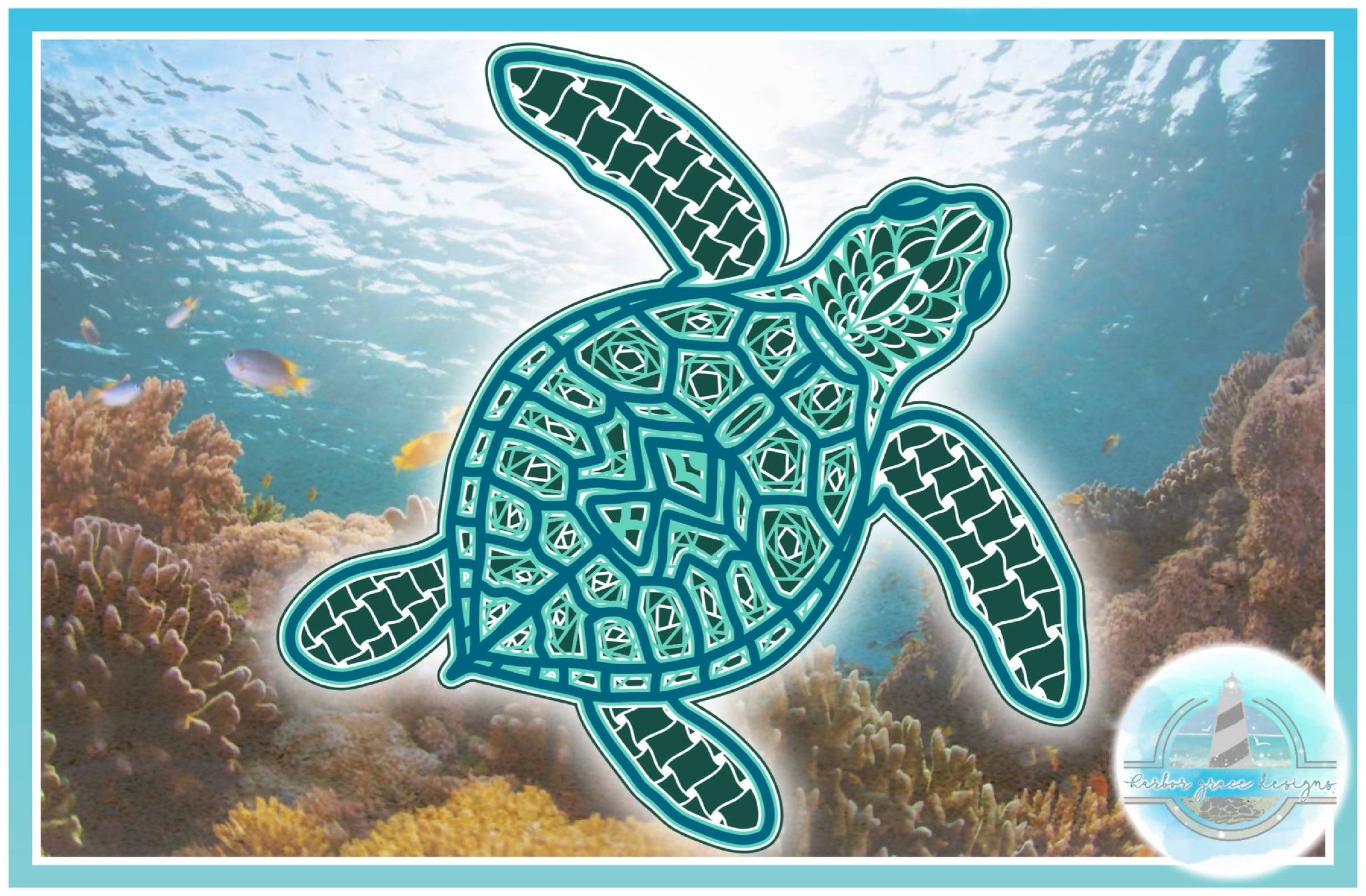 Download 3d Sea Turtle Mandala Multi Layered Mandala Svg Paper Crafting Las Svg Font Market SVG, PNG, EPS, DXF File