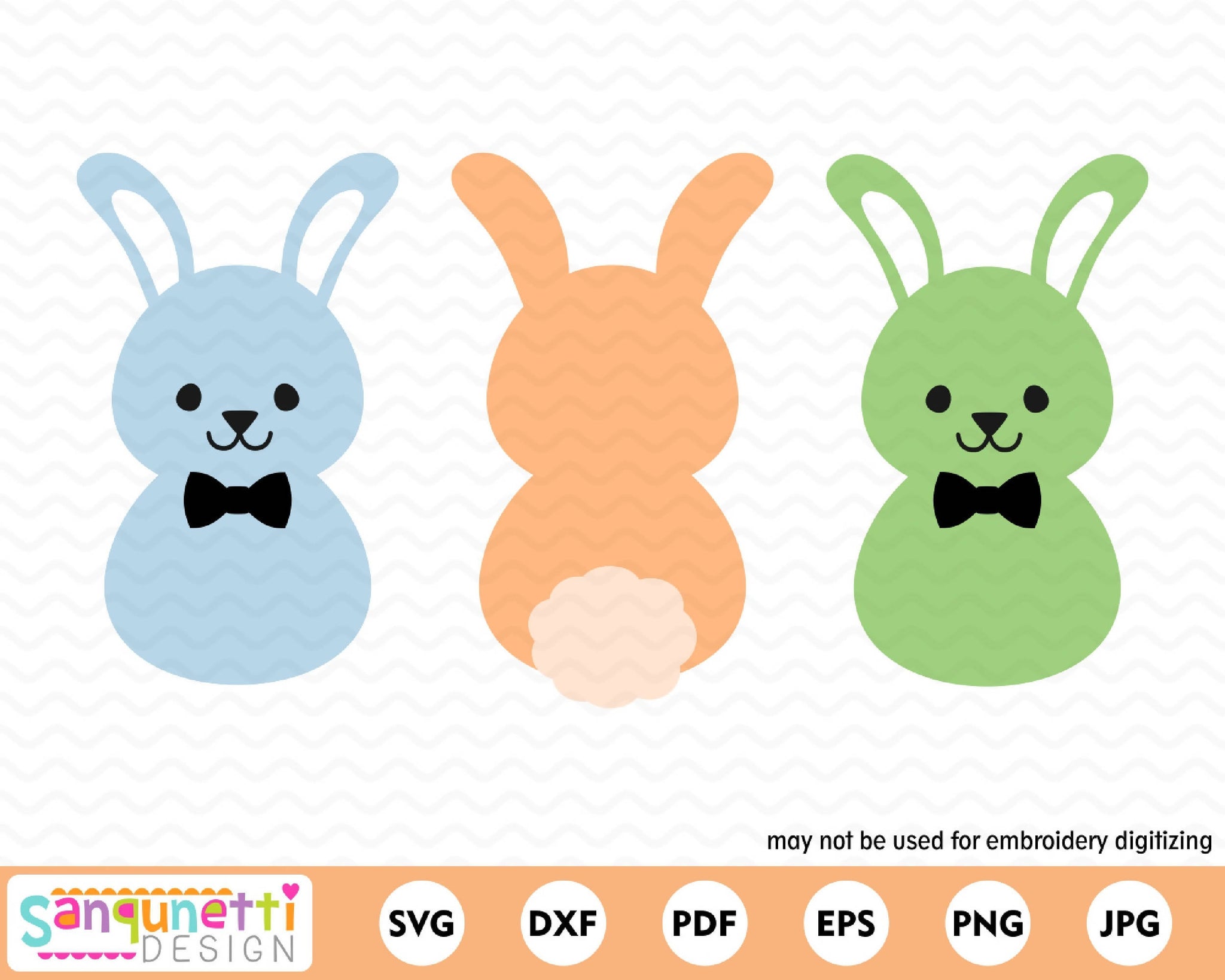 Download Easter bunny trio svg, Boys spring cut files - SVG & Font ...