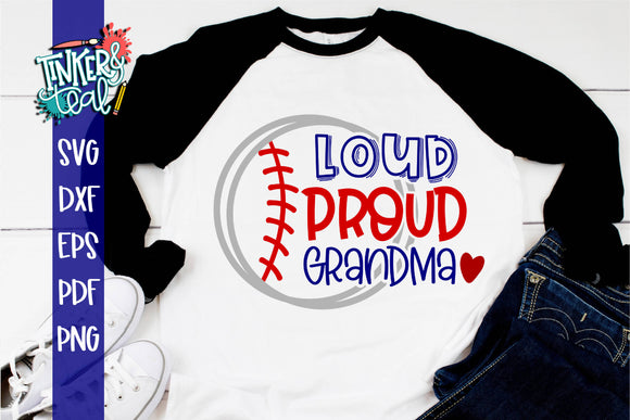 Download Loud Proud Baseball Softball Grandma Svg Svg Font Market