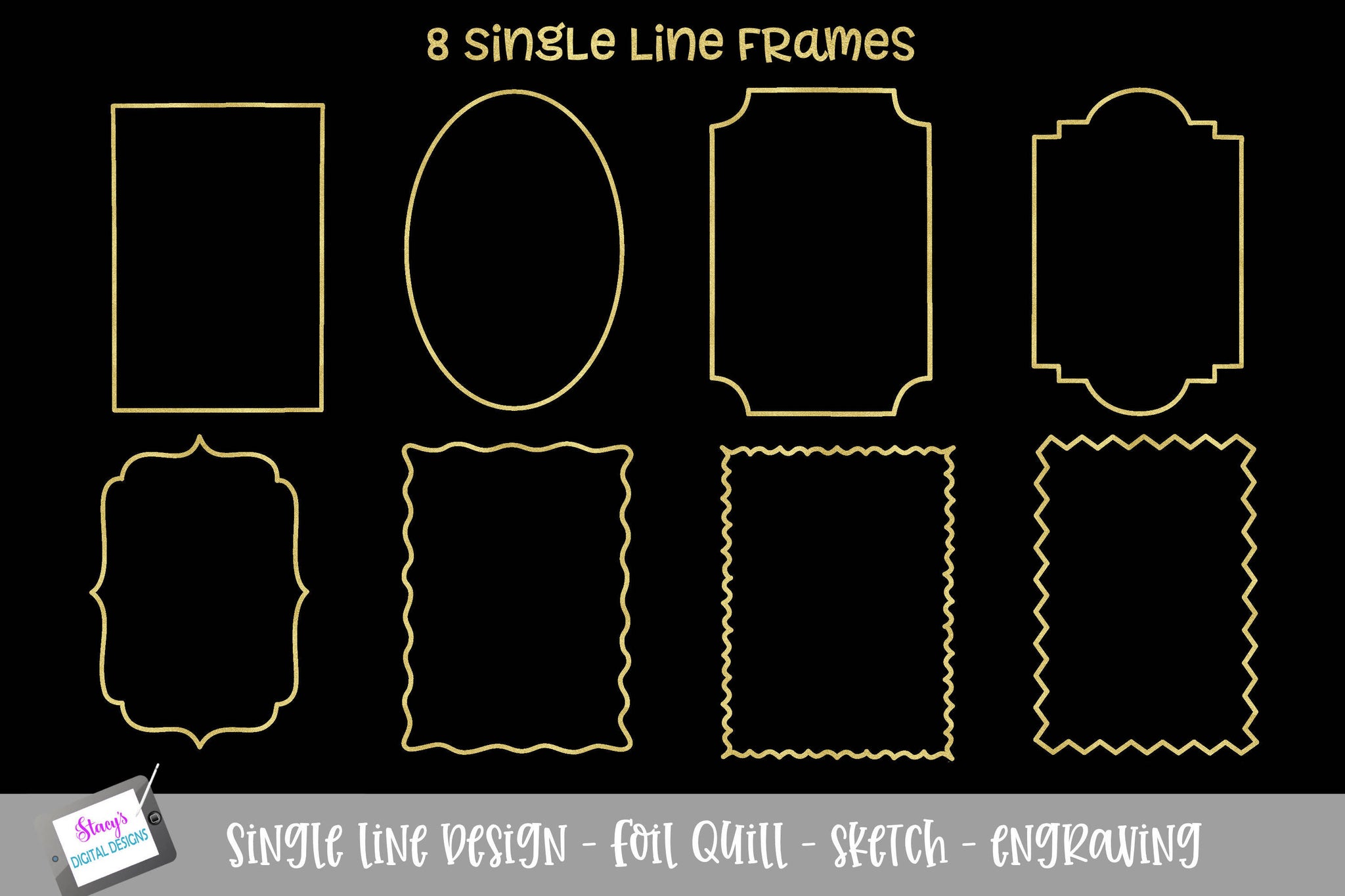 Download Foil Quill - Single line bundle - 28 elements - SVG & Font ...