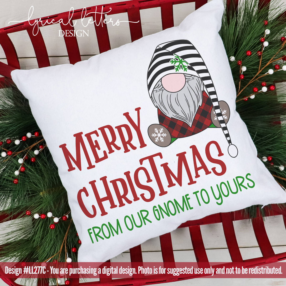 Download Merry Christmas from Our Gnome to Yours SVG Cut File - SVG ...