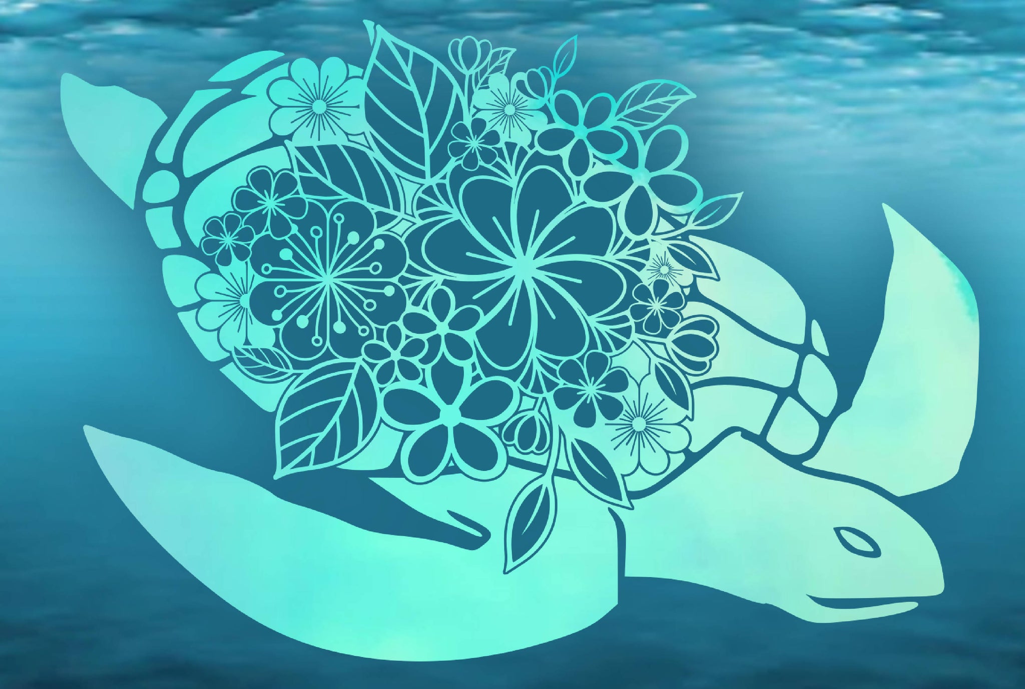 Download Sea Turtle Floral Mandala Zentangle Svg Files For Cricut Silhouette Svg Font Market