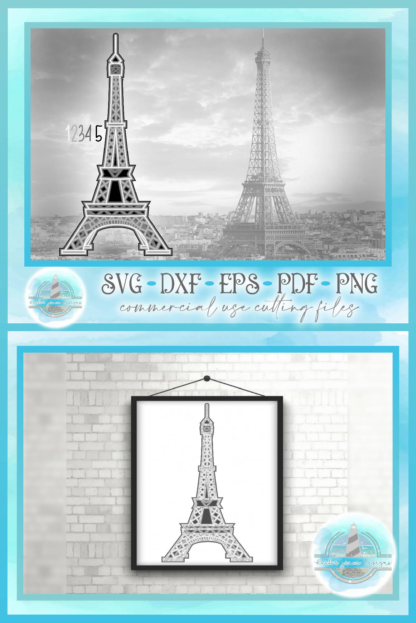 Download 3d Svg Eiffel Tower Paris Layered Design 3d Mandala Svg Svg Font Market