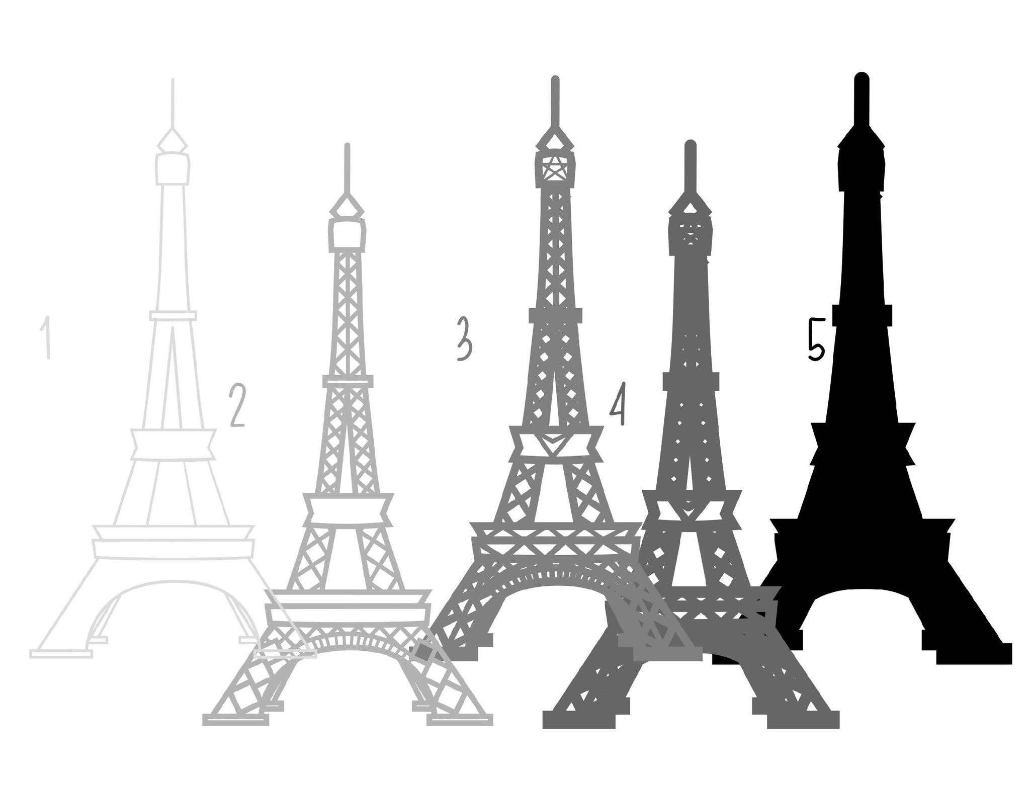 Download 3d Svg Eiffel Tower Paris Layered Design 3d Mandala Svg Svg Font Market