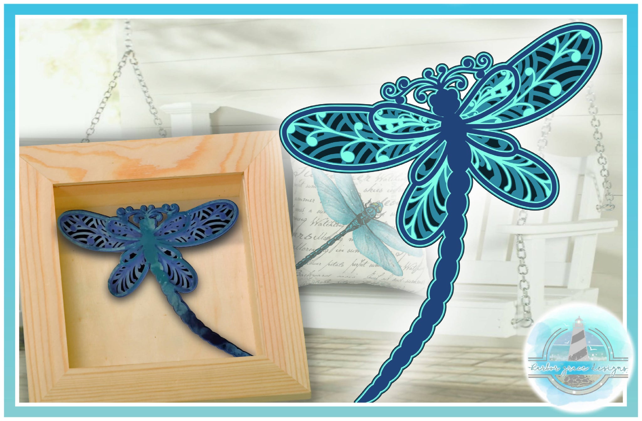 3D Dragonfly Mandala Multi Layered Mandala SVG - Paper ...