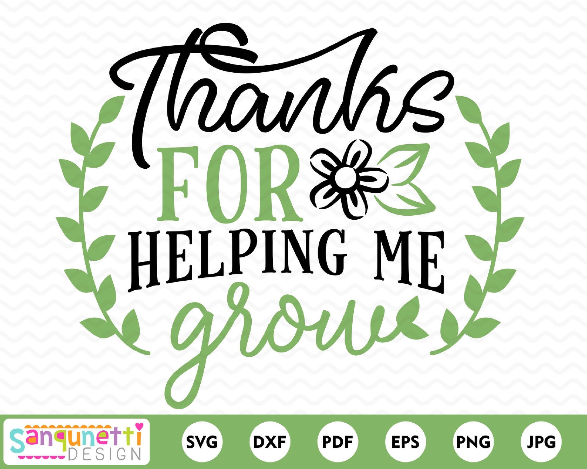 Free Printable Thank You For Helping Me Grow Printable