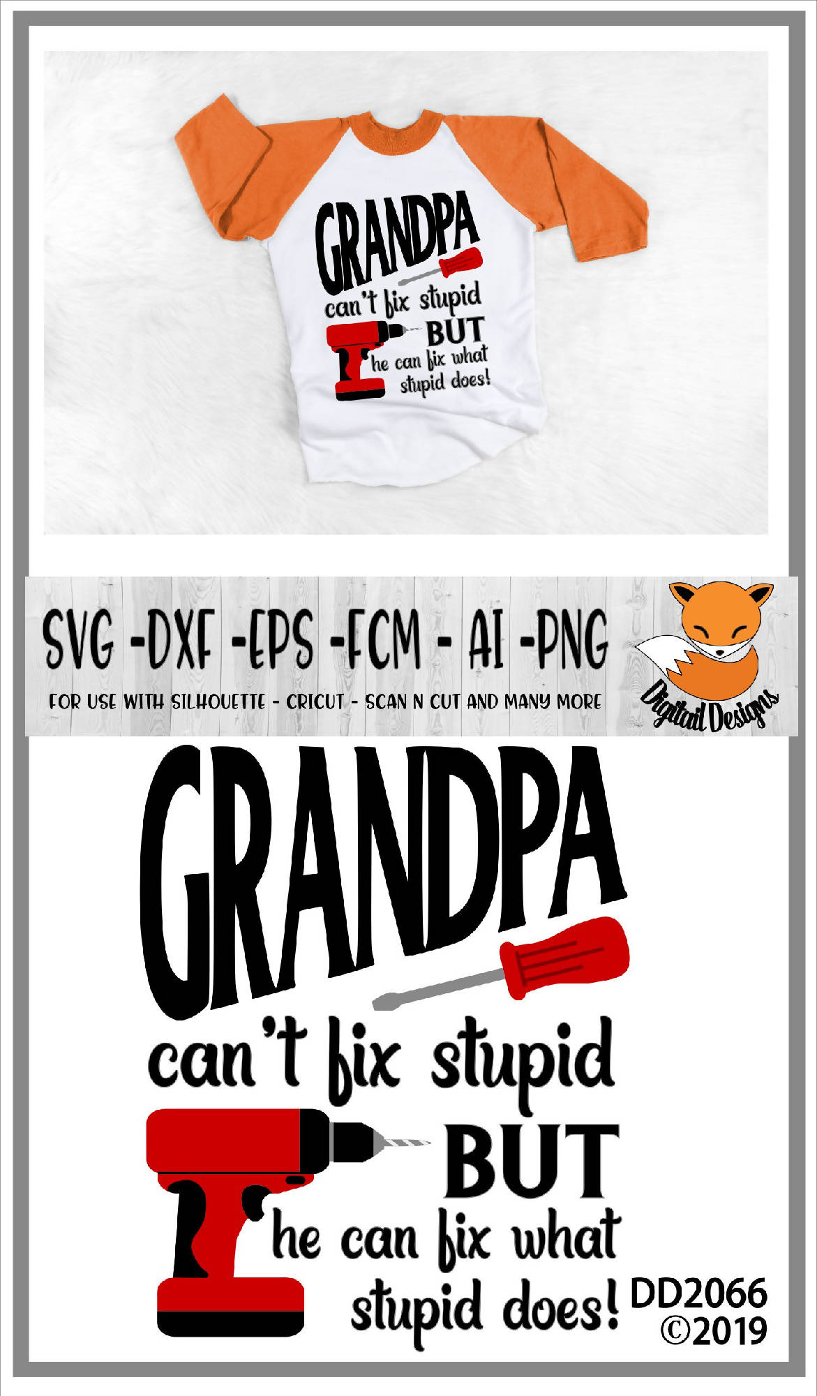 Download Grandpa Can't Fix Stupid Funny Grandfather SVG - SVG ...