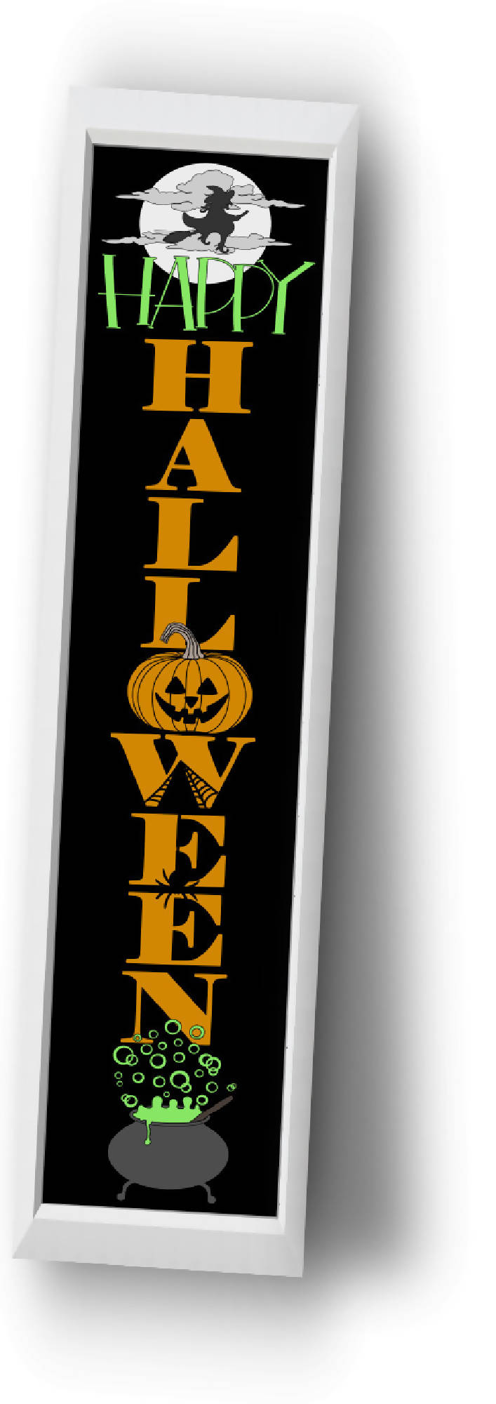 Download Happy Halloween Tall Vertical Front Porch Sign Quote SVG ...