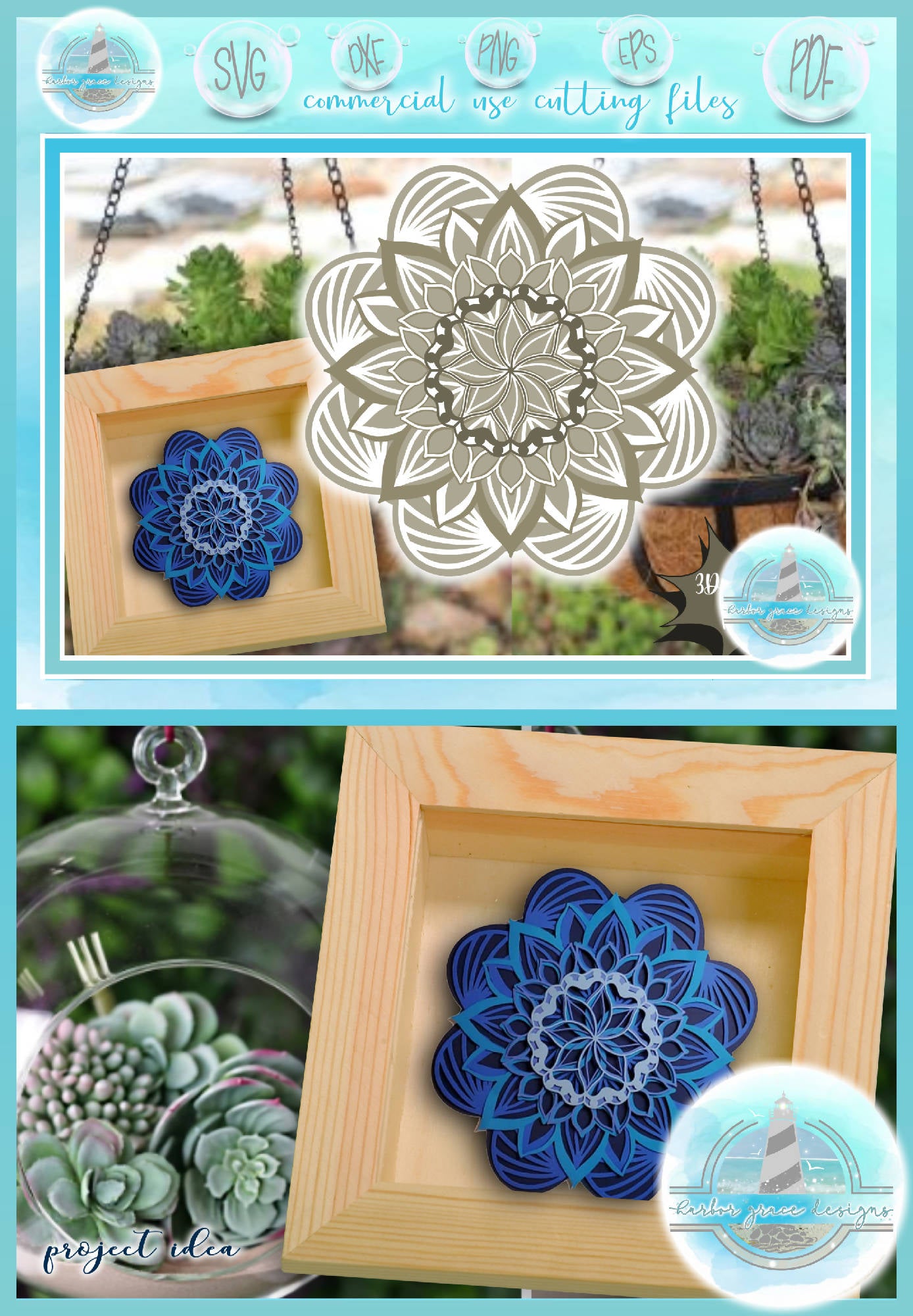 Download 3D Mandala Multi Layered Floral Mandala Paper Crafting SVG ...