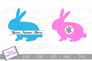 Download Easter Svg Easter Bunny Monogram Svg 2 Designs Svg Font Market