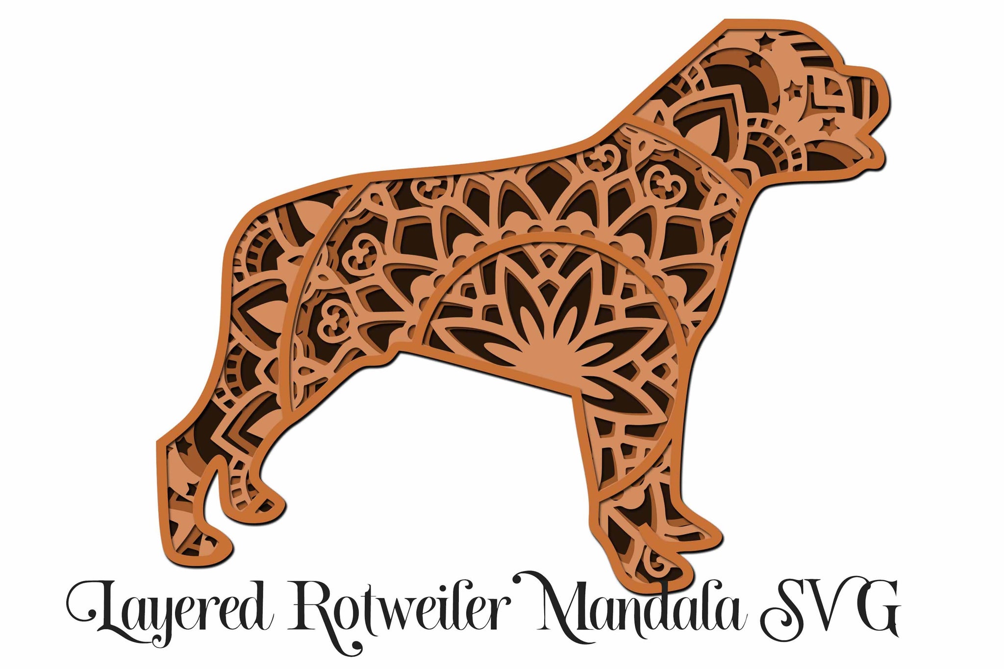 Download Rottweiler Layered Mandala Svg Svg Font Market