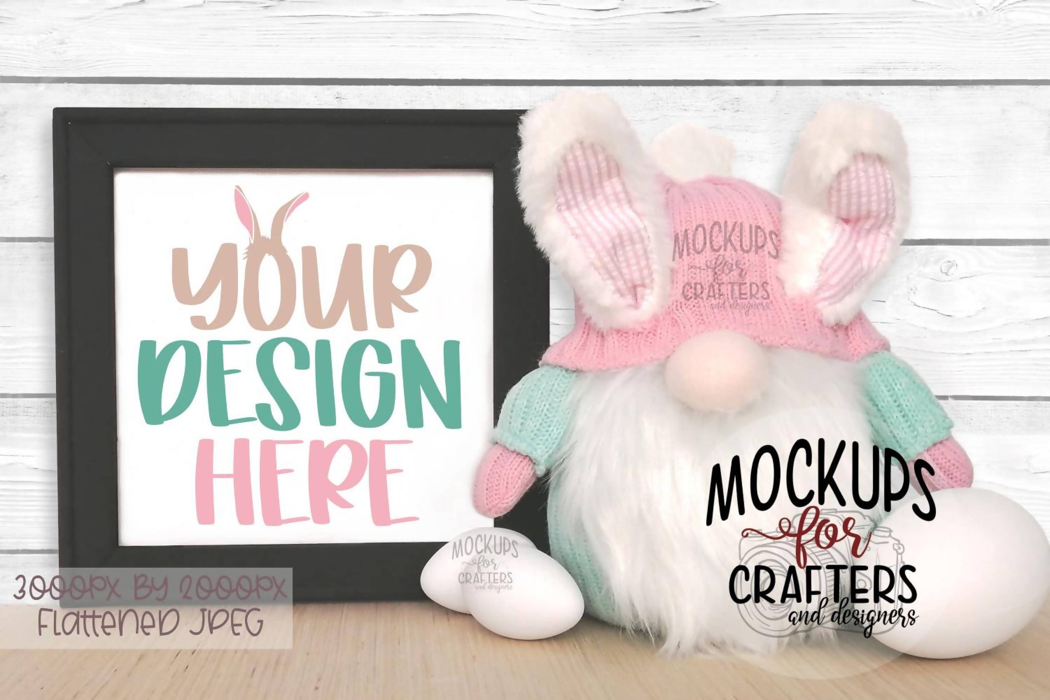 Download Reverse Canvas Mock Up Easter Spring Gnome Svg Font Market