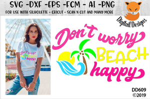 Download Don T Worry Beach Happy Summer Svg Svg Font Market