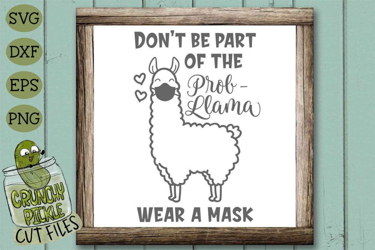Download LLama Wear A Mask SVG Cut File - SVG & Font Market