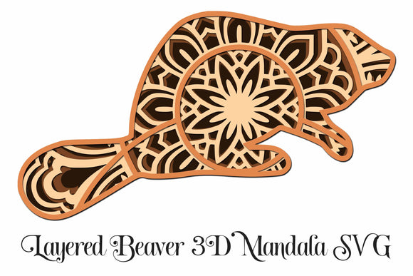 Download Easy 3D Layered Design | Pig Mandala SVG file | Multi ...