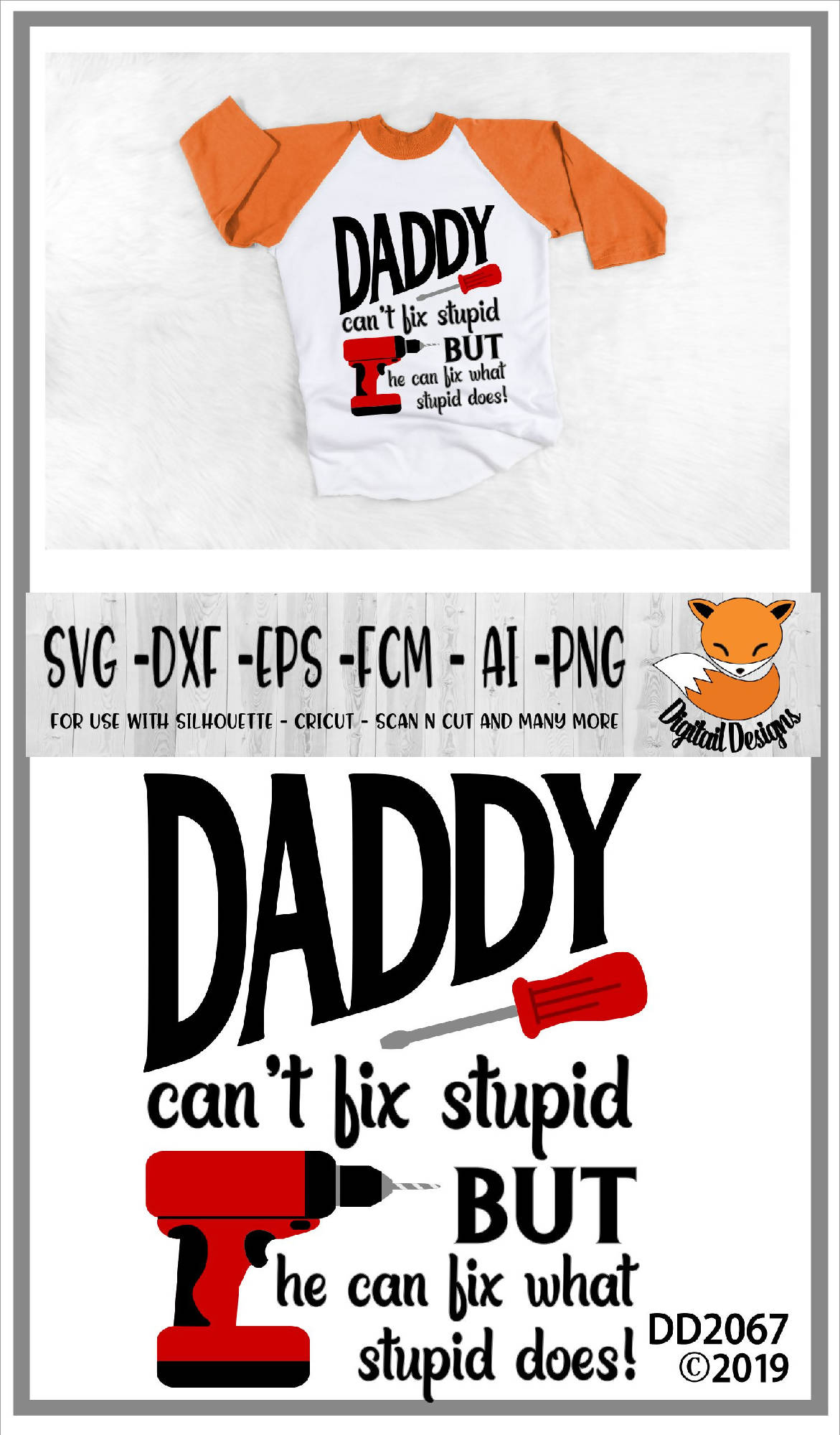 Download Daddy Can't Fix Stupid Funny Father SVG - SVG & Font Market