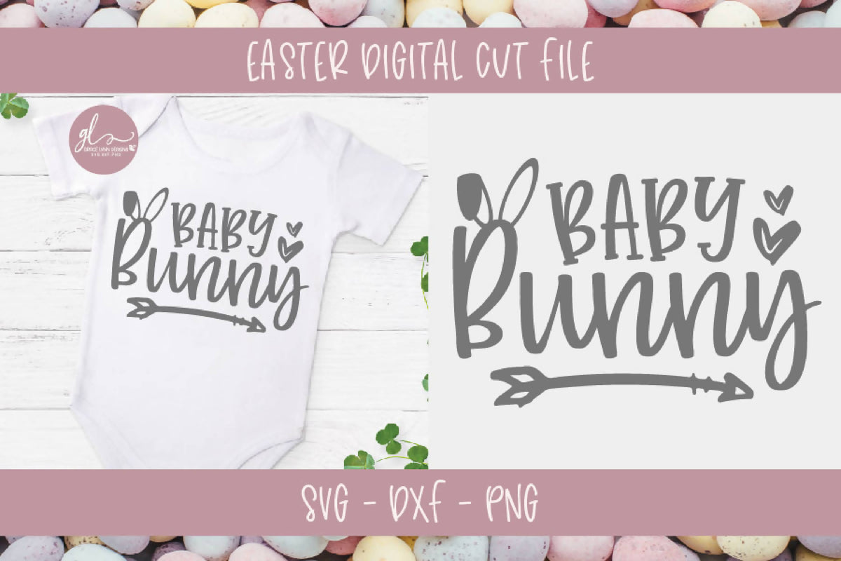 Download Baby Bunny - Easter Digital Cut File - SVG, DXF & PNG ...