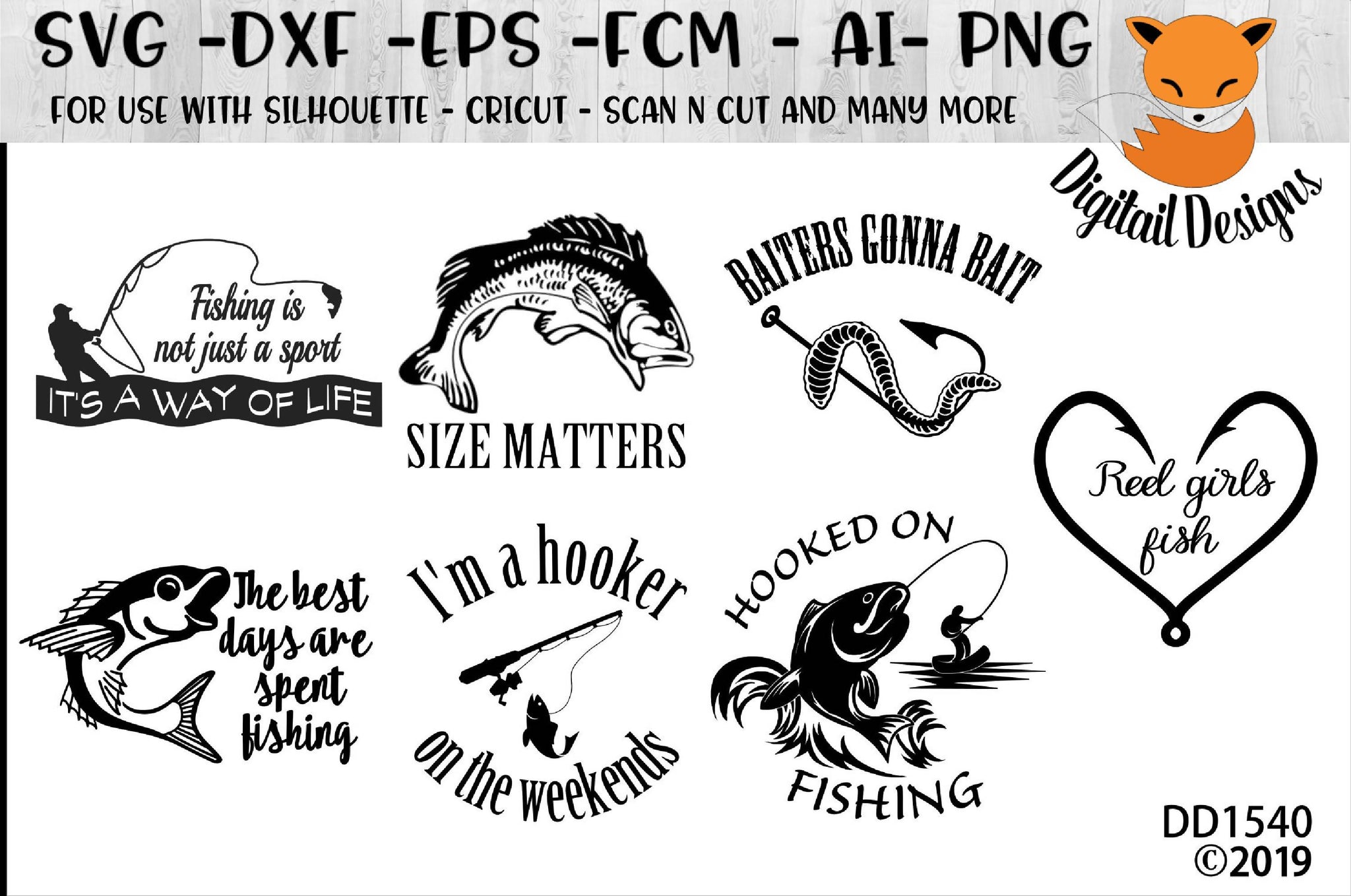 Download Fishing SVG Bundle - SVG & Font Market