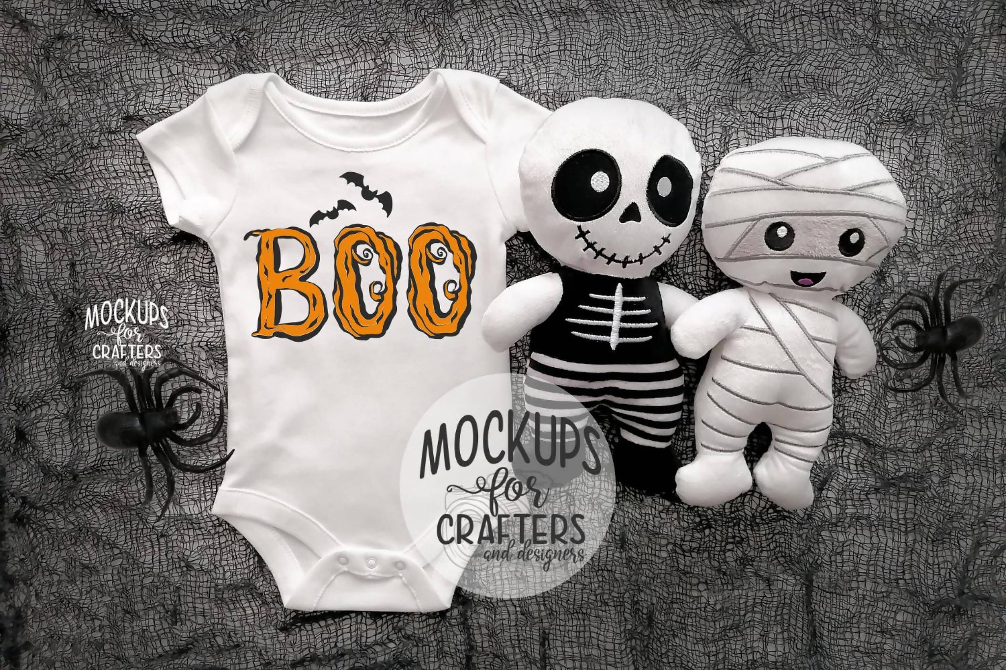 Download Baby Bodysuit Mock-Up BONUS PHOTO INCL - Halloween Theme ...