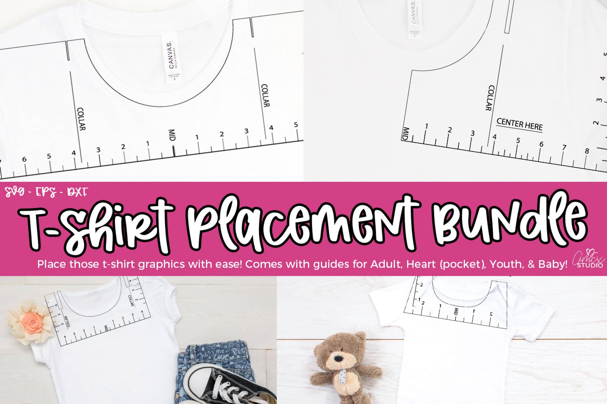 Download Ultimate T-Shirt Placement Bundle - SVG & Font Market