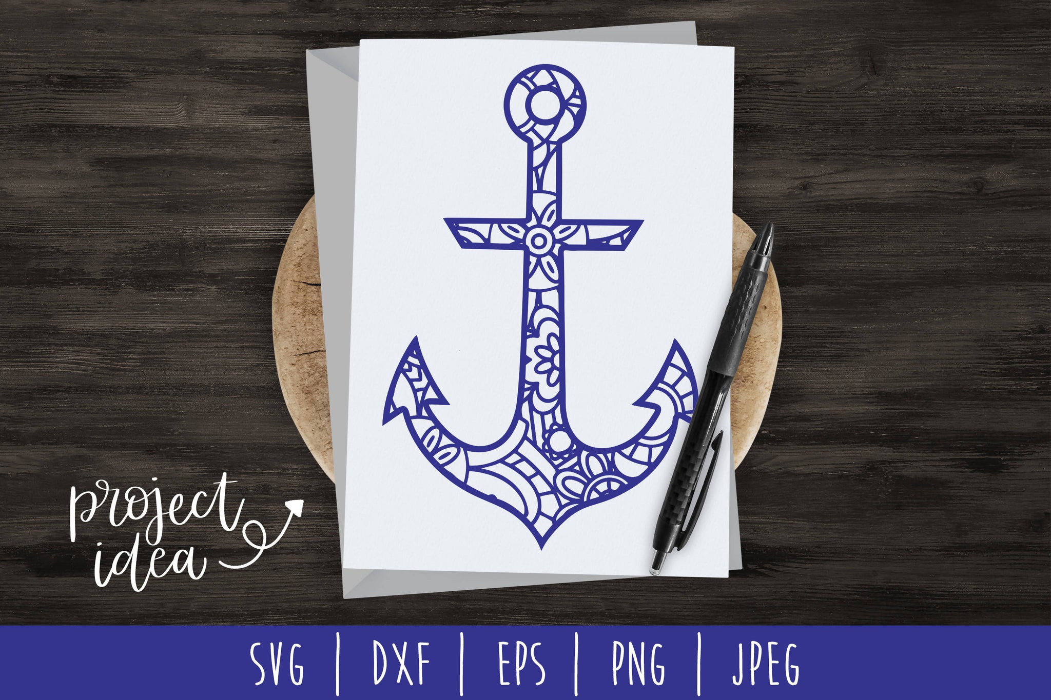 Download Mandala Anchor For Monogram Svg Dxf Png Eps Sublimation ...