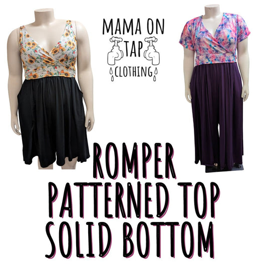 Made to Order - Solid Romper with Pockets – Mama On Tap