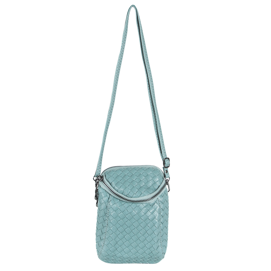 blue sling bag