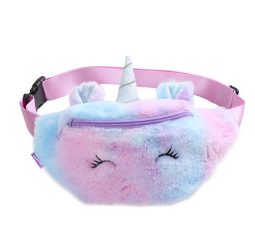 Belachica Fluffy Unicorn Duffle Bag